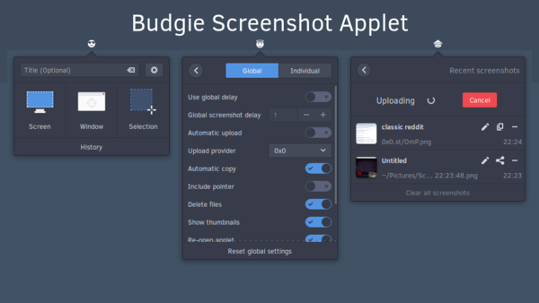 budgie-screenshot-applet