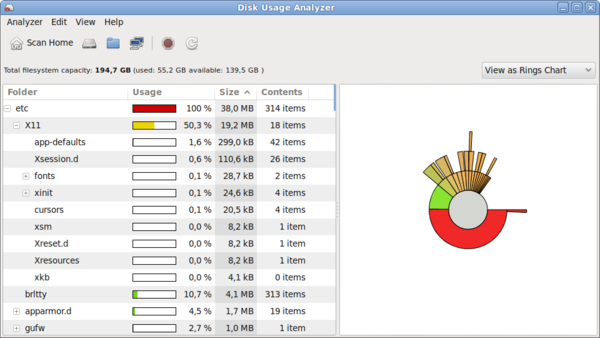 mate-disk-usage-analyzer